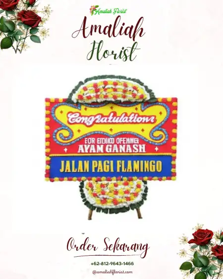 Sewa Papan Bunga Kuncir